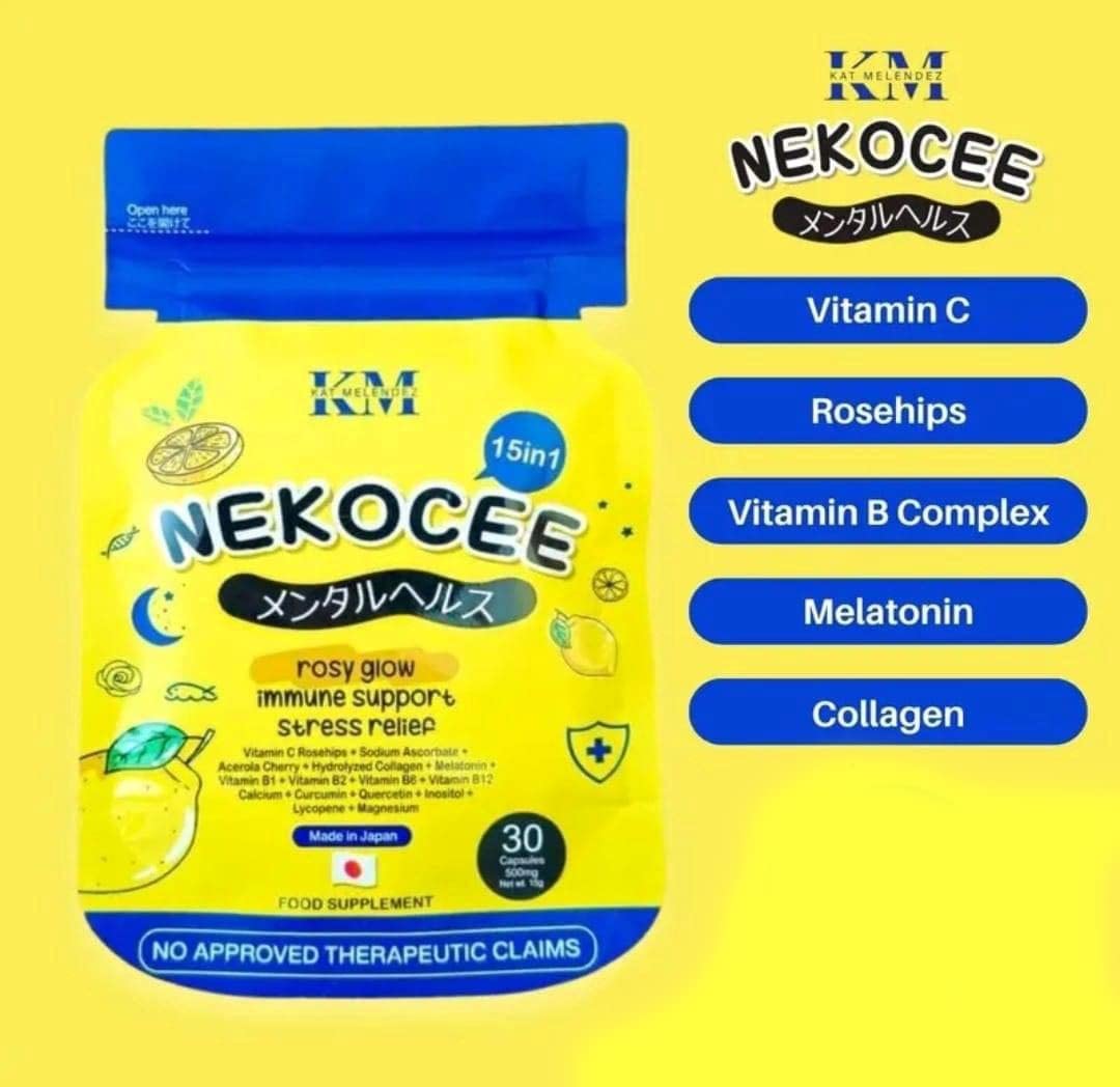 Herskin NEKOCEE 15 in 1 Rosy Glow Food Supplement Capsule 30 Capsules