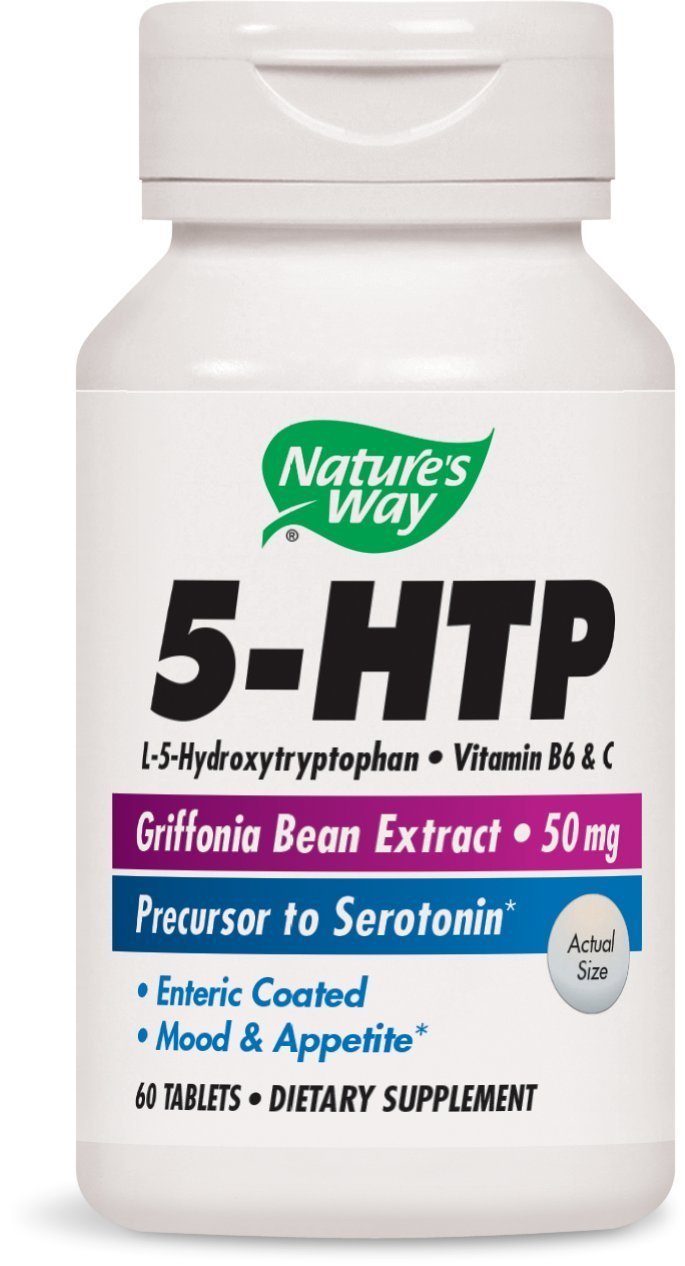 Nature's Way Amino 5-HTP, 50 Milligrams, 60 Tablets