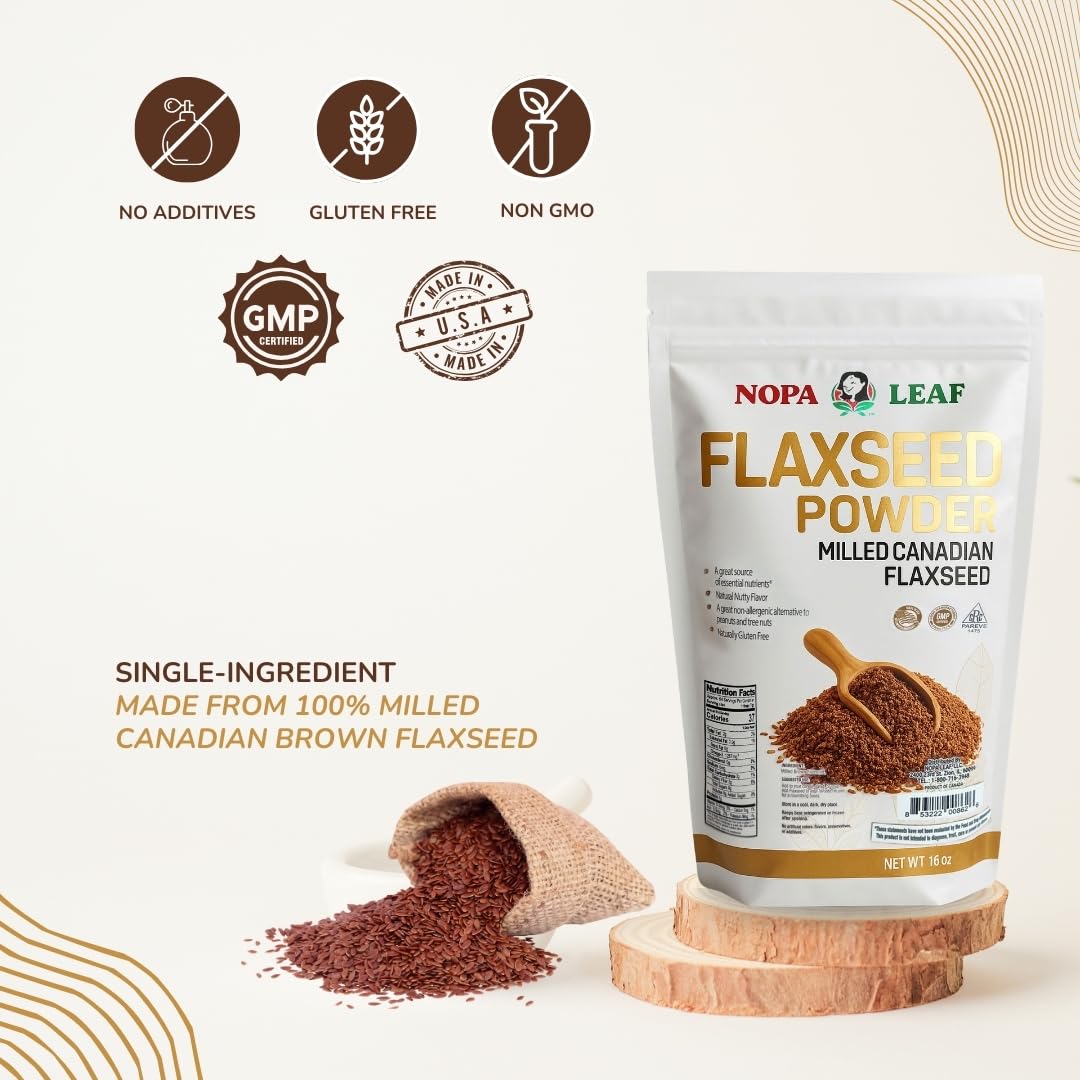 Nopalina Nopa Leaf Flaxseed Powder 1 Ounce