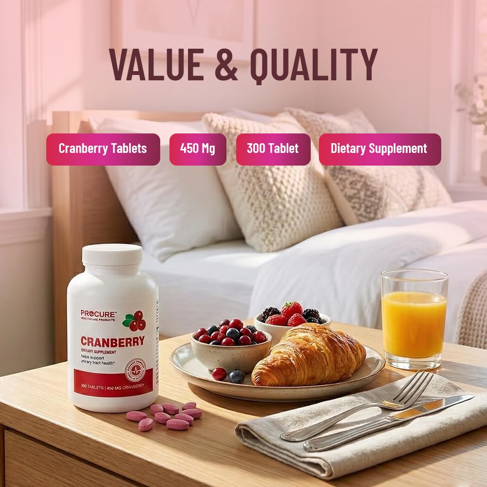 ProCure Cranberry Tablets 450mg, 300 Tablets