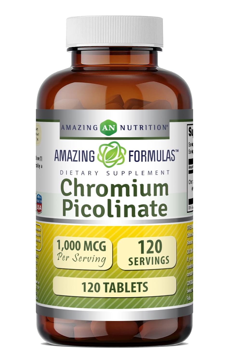 Amazing Nutrition Chromium Picolinate 1000 Mcg Tablets 120