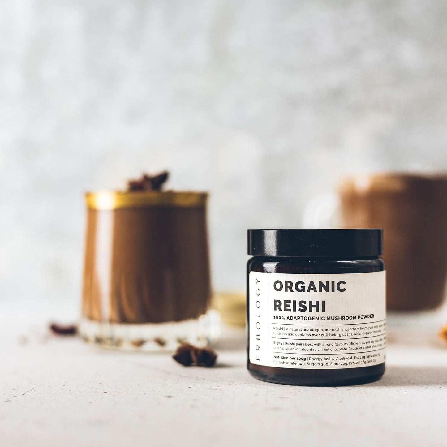Erbology Organic Reishi Mushroom Powder 1.8 oz
