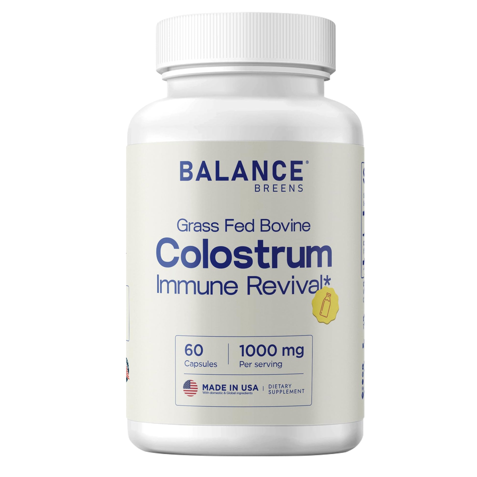 Balancebreens Colostrum 1000mg Capsule, 120 Count