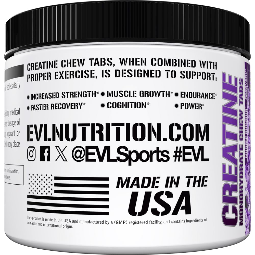 Evlution Creatine Monohydrate Tablets 90 Count