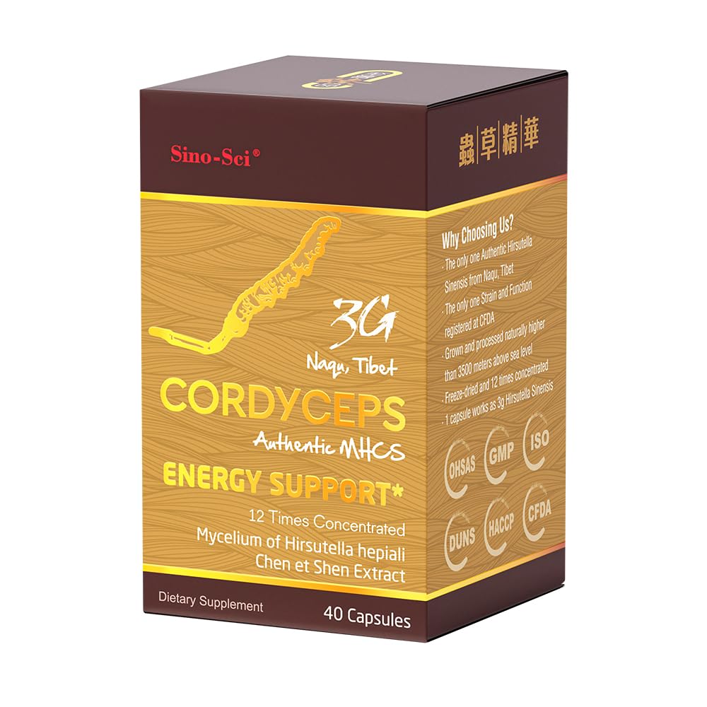 Sino-Sci Cordyceps 3G Capsule, 40 Capsules