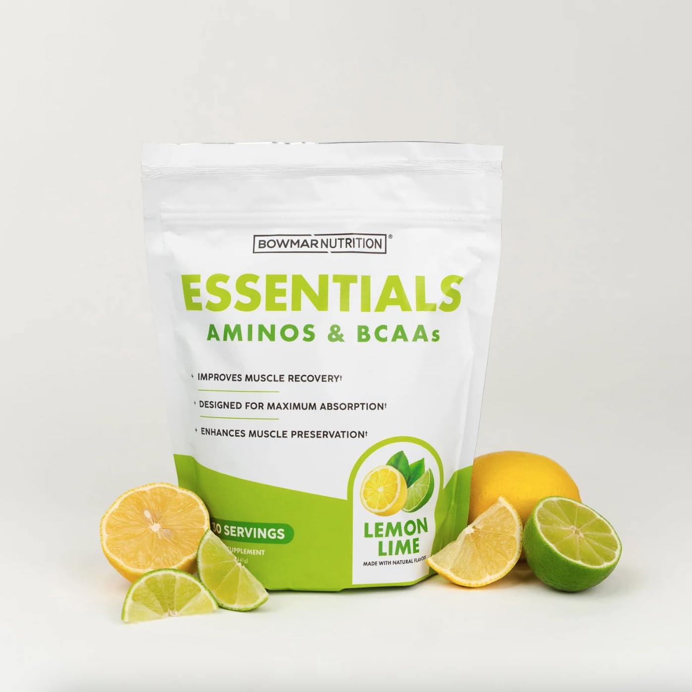 Bowmar Nutrition Essentials Aminos and BCAAs Powder, 14 Ounces
