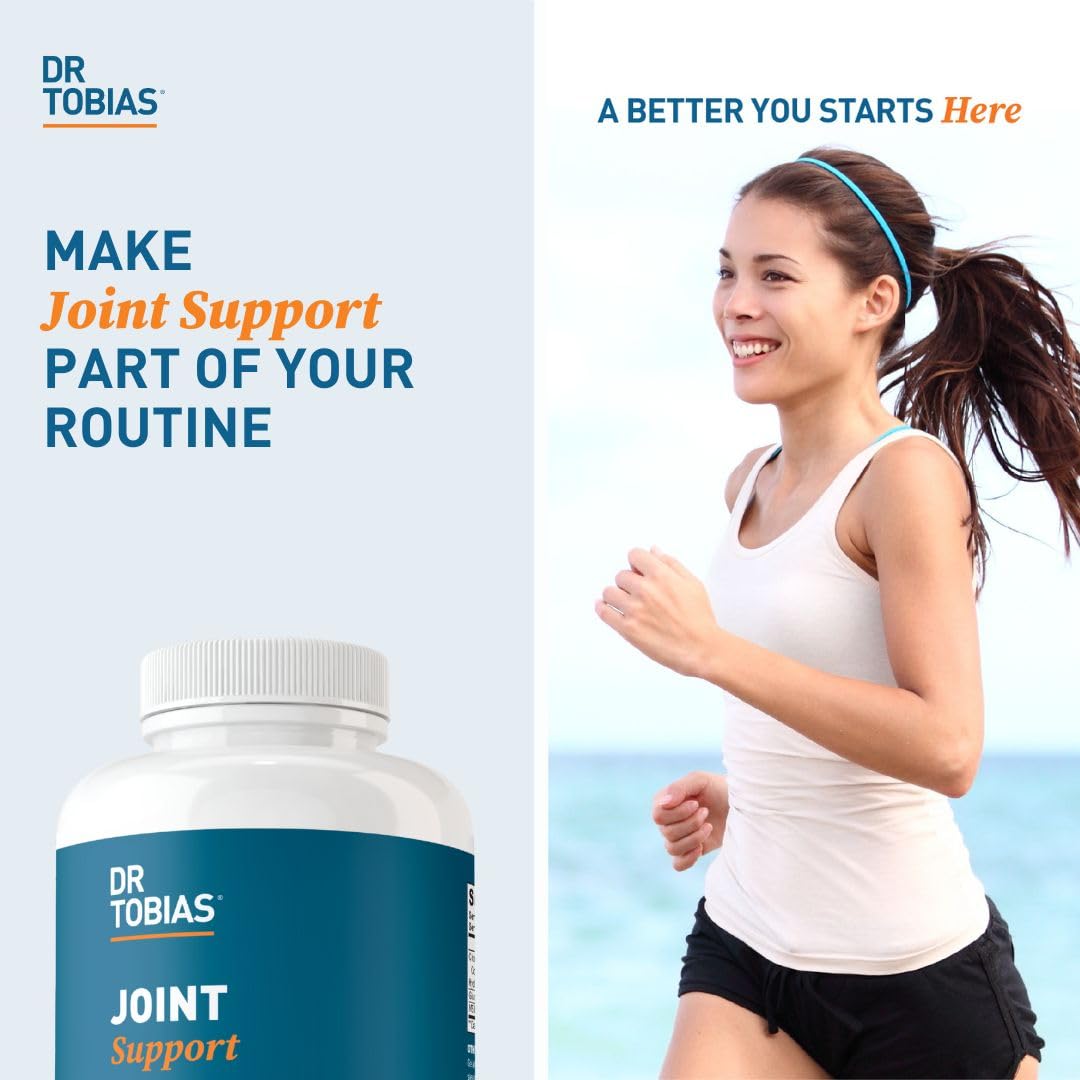 Dr. Tobias Joint Support Supplement with Glucosamine Chondroitin MSM Capsules, 240
