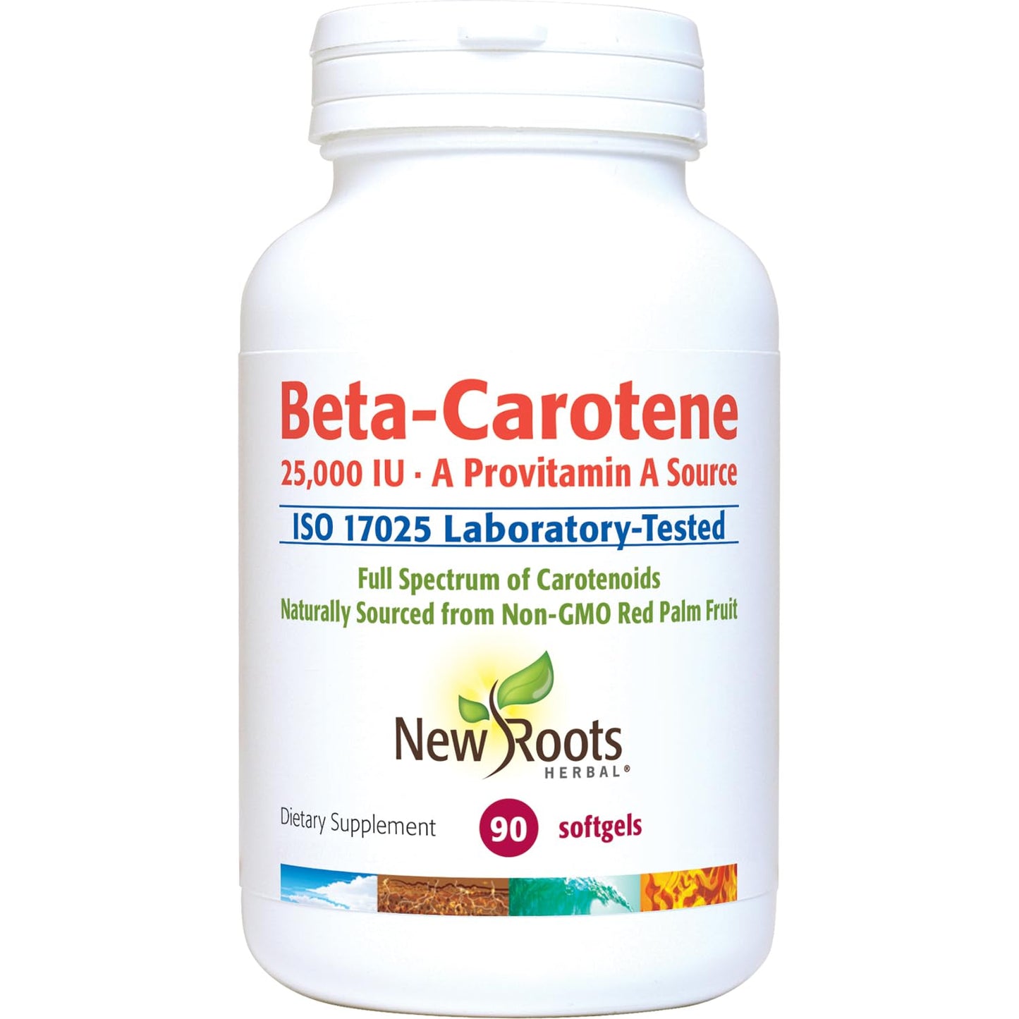 NEW ROOTS HERBAL Beta-Carotene 25,000 IU Softgels 90 Softgels