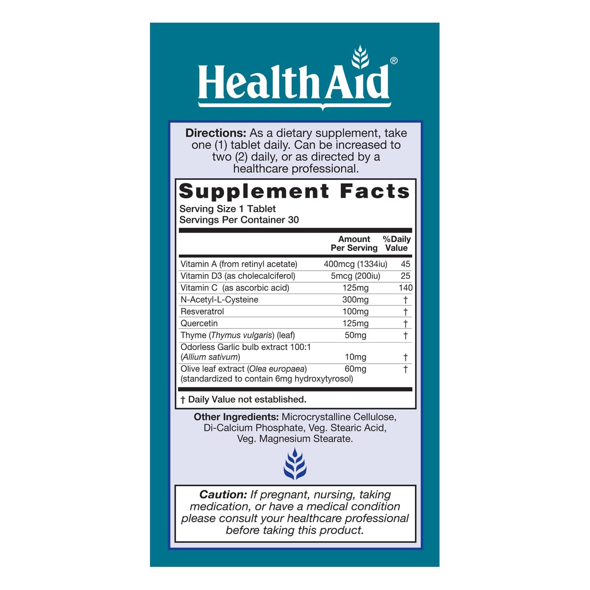 HealthAid LungForte Tablets 30