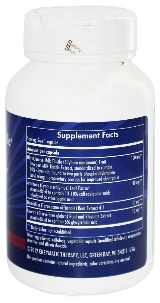 Enzymatic Therapy Super Milk Thistle Capsule, 120 Capsules