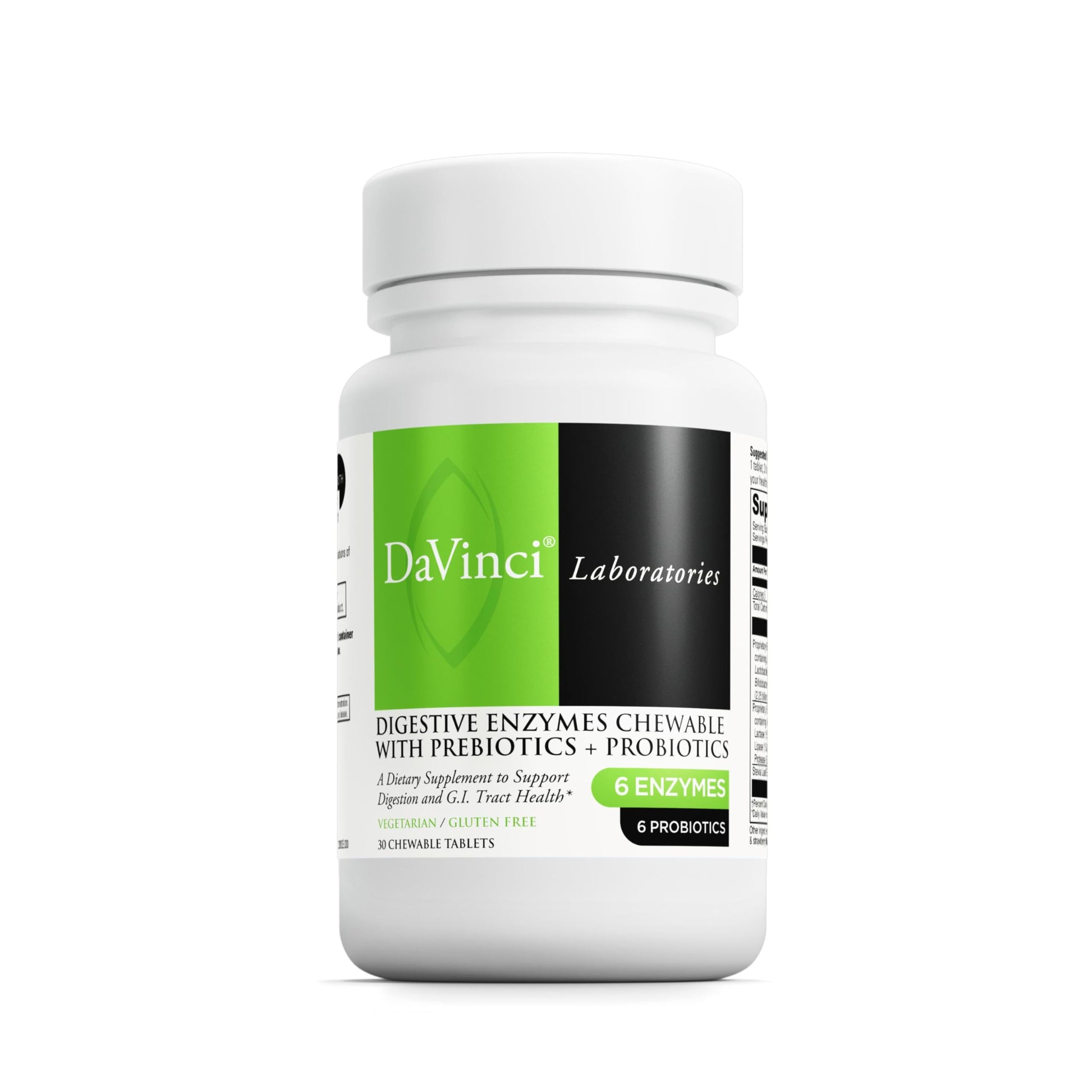 DAVINCI Mega Probiotic ND with Digestive Enzymes Chewable, 30 Chewable Tablets