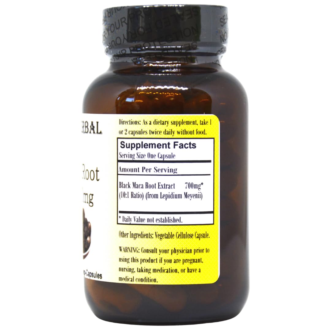 Barlowe's Herbal Elixirs Black Maca Capsule 60