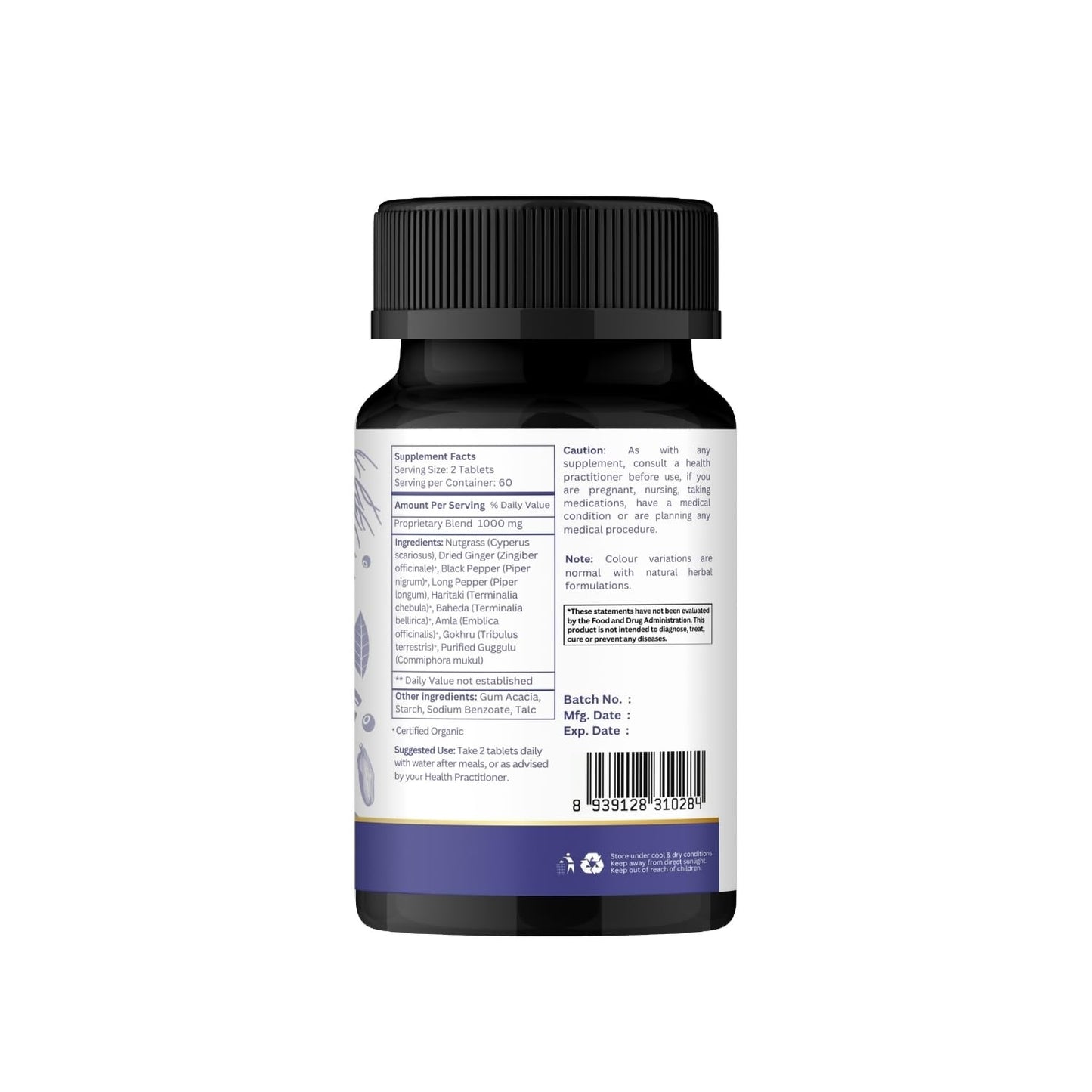 ORGANIC SPREE Gokshuradi Guggulu 120 Tablets