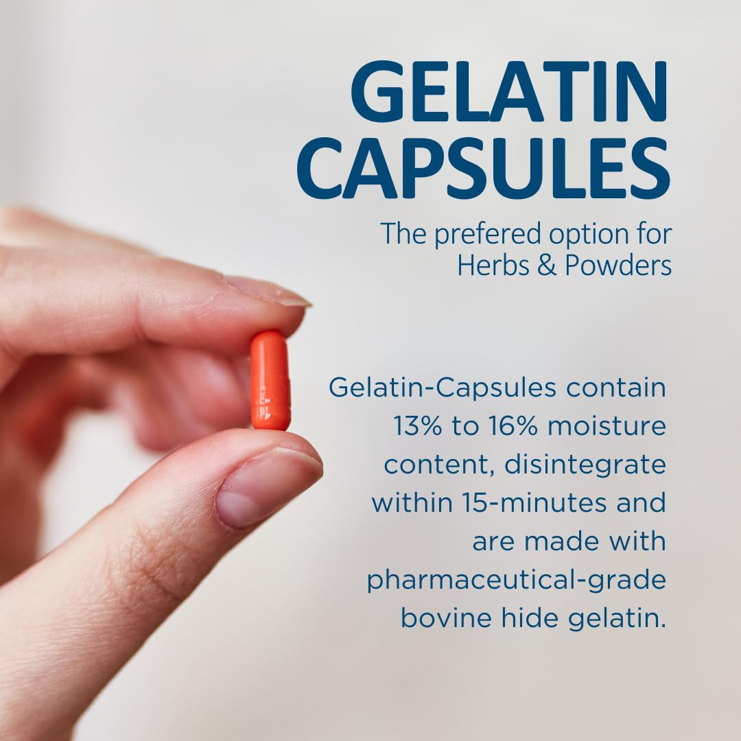 Capsule Depot Clear Size 00 Empty Gelatin Capsules, 5,000 Count
