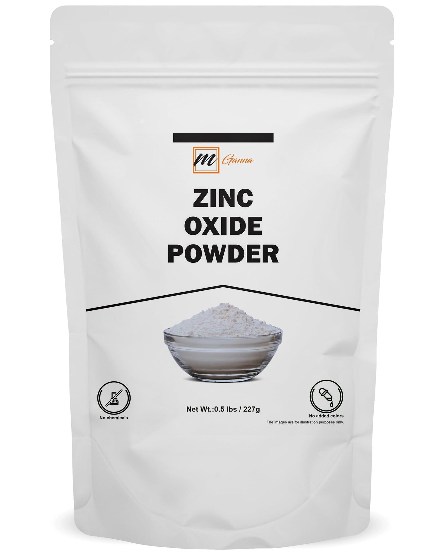 mGanna Zinc Oxide Powder 8.01 Ounce