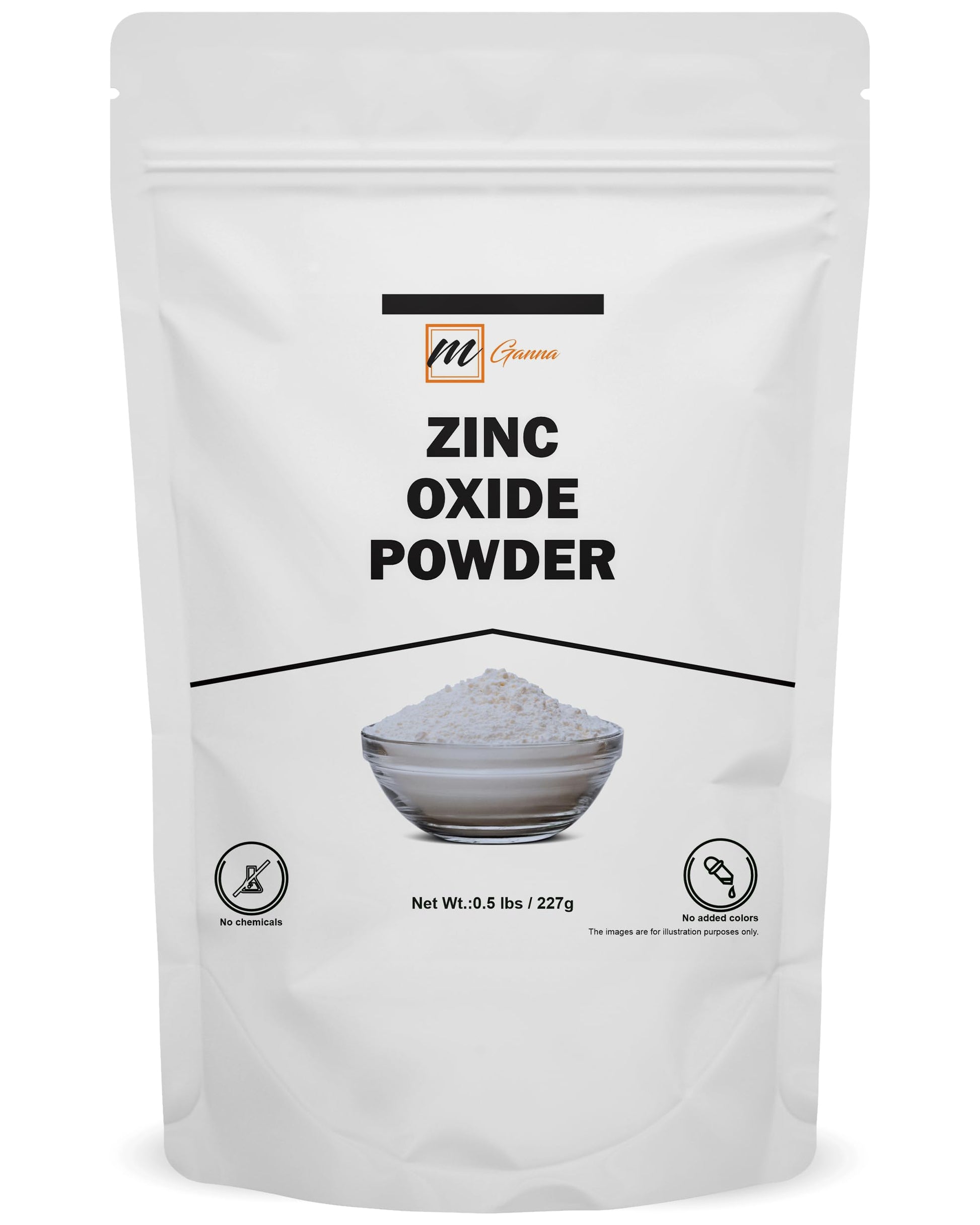 mGanna Zinc Oxide Powder 8.01 Ounce