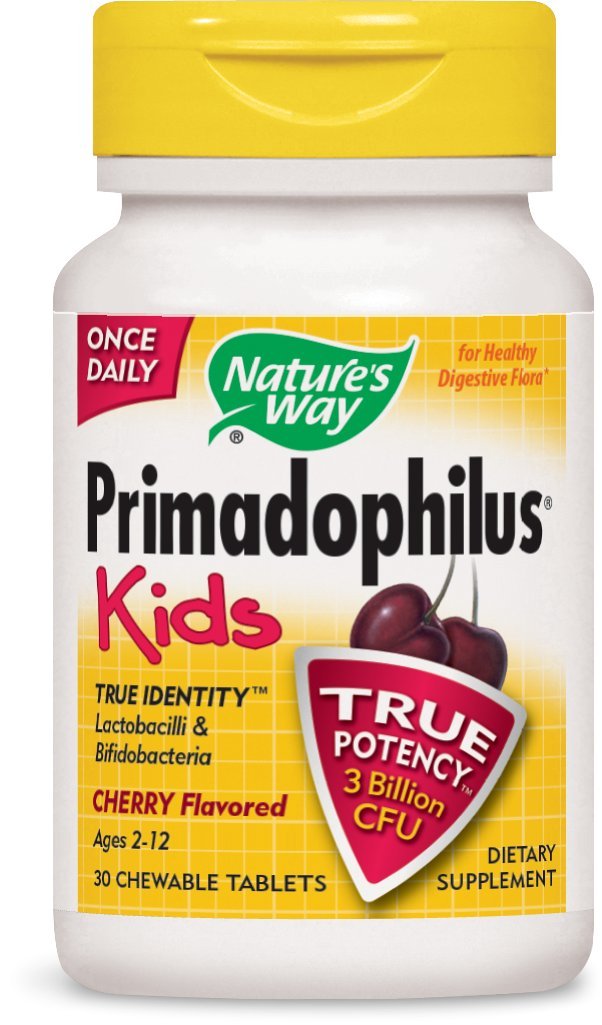 Nature's Way Primadophilus Probiotic Chewables for Kids, 60 Chewables