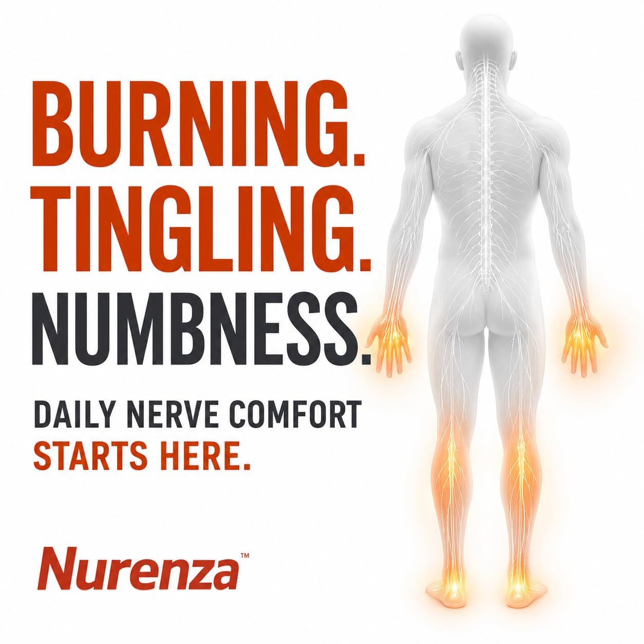 Vita Sciences Nurenza Neuropathy Support Supplements Softgels, 180 Count