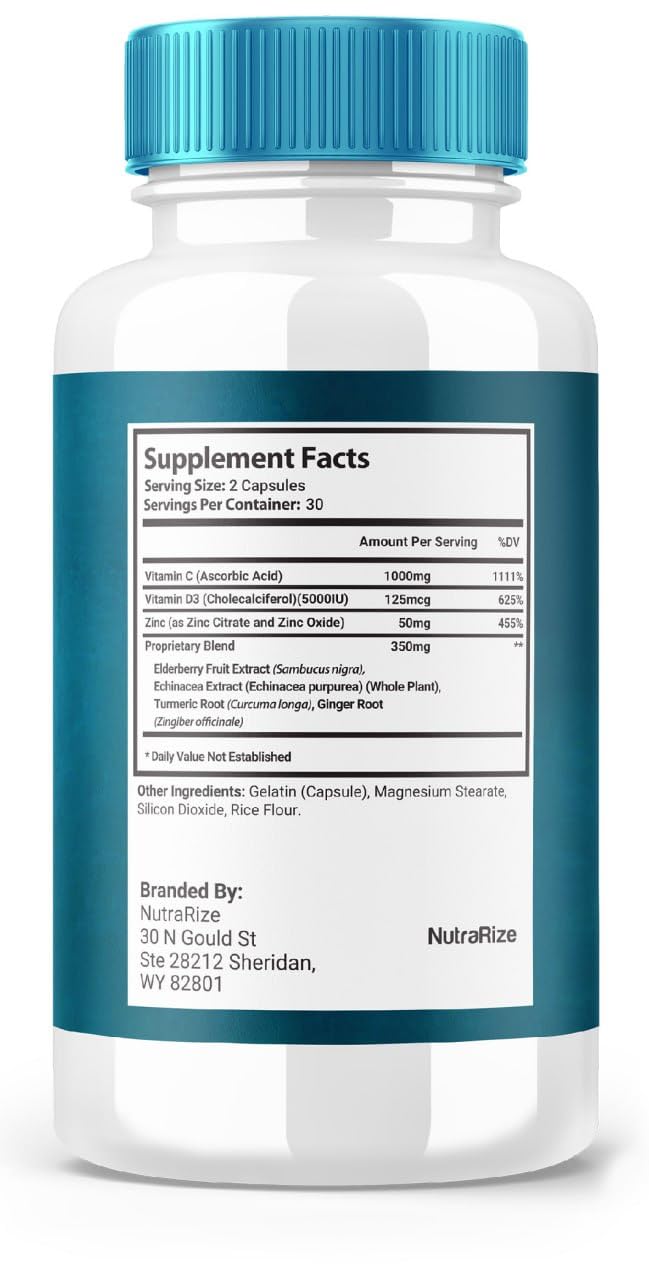 NutraRize DetoxAll 17 Full Body Reset Capsules, 120 Capsules