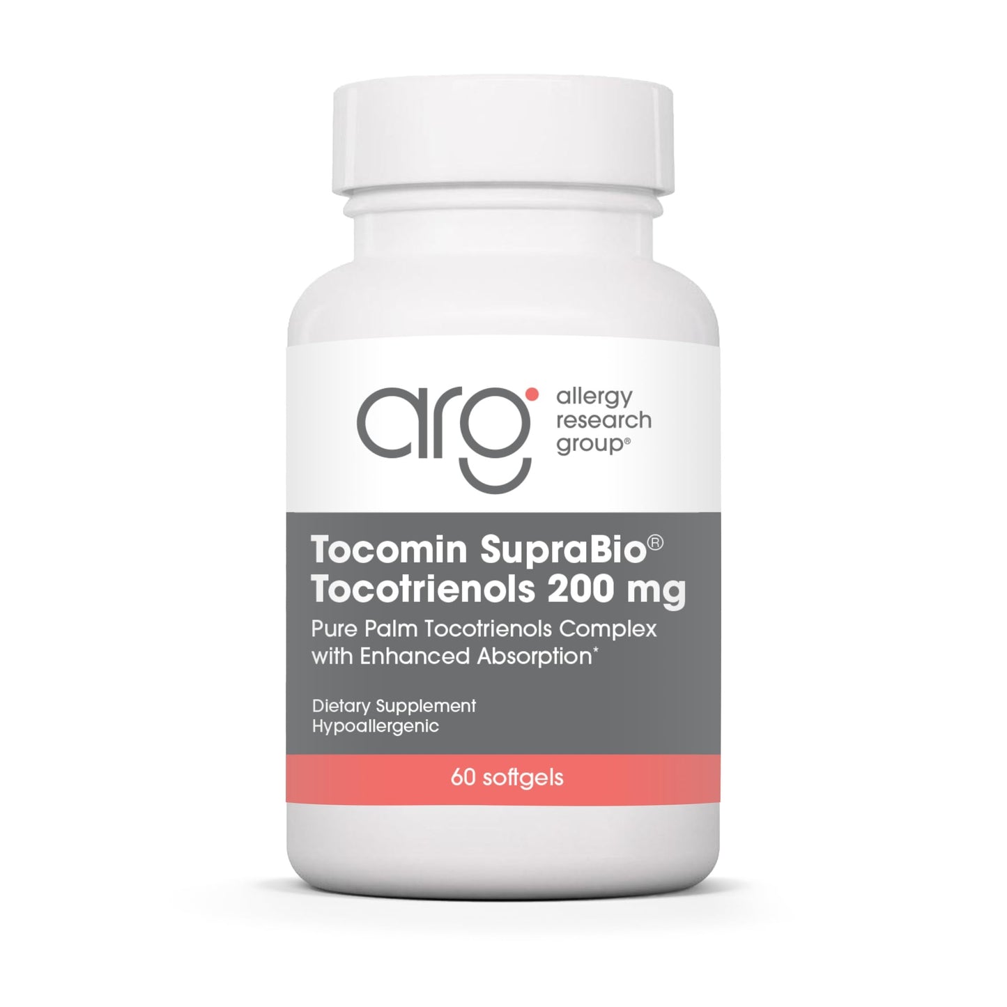 Allergy Research Group Tocomin SupraBio Tocotrienols 200 mg Softgel, 60 Softgels