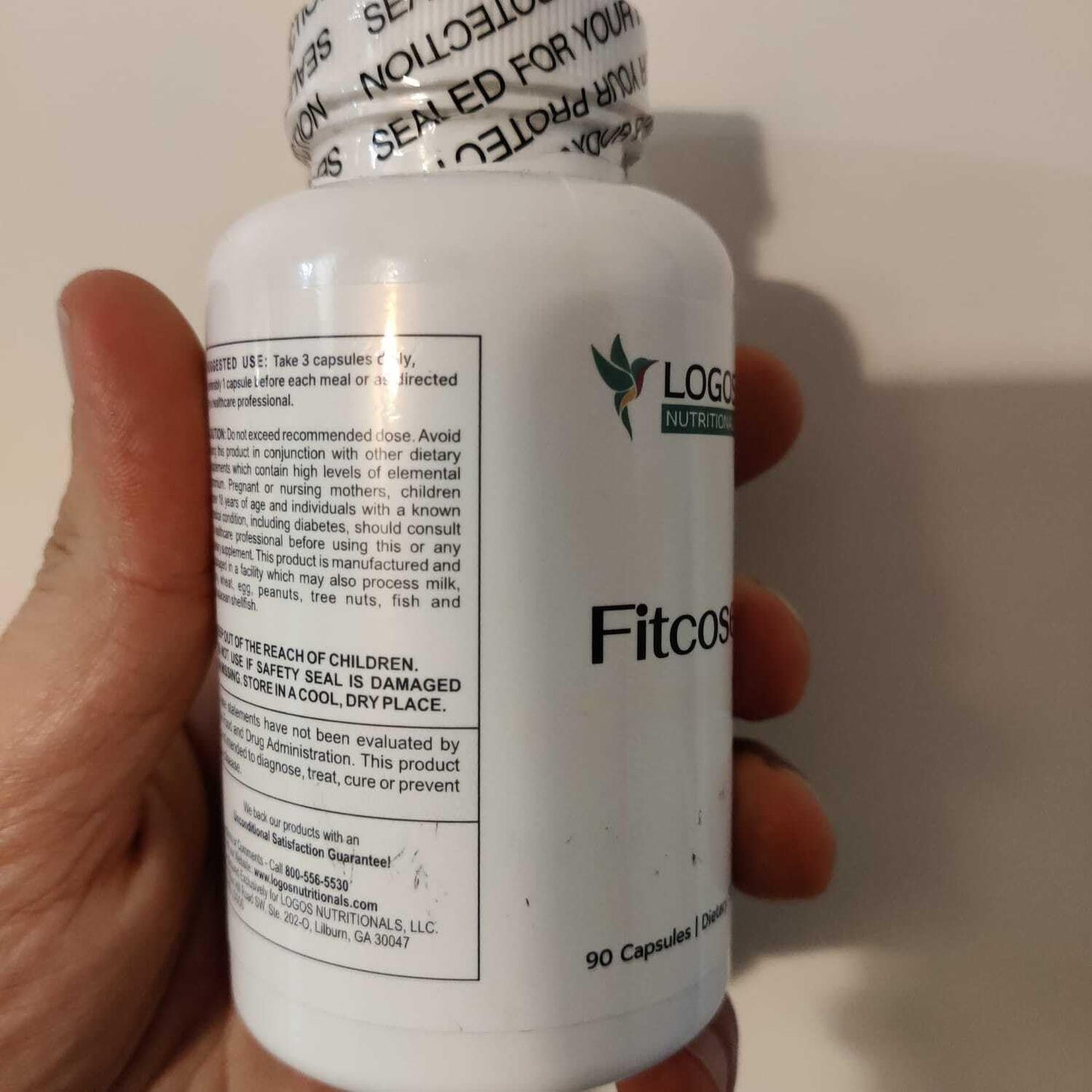 Logos Nutritionals FitCose 1C Berberine, Chromium & Cinnamon Capsule, 90 Capsules