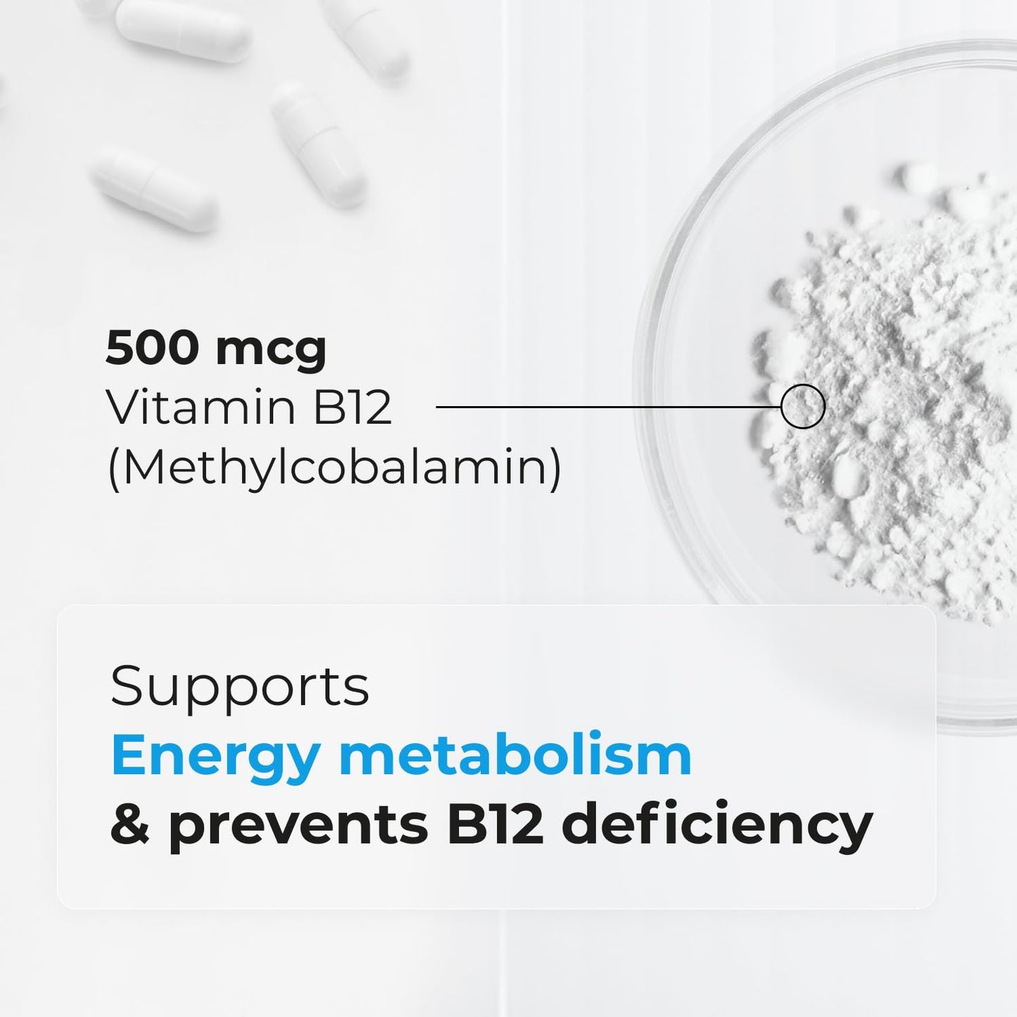 Biogenique Vitamin B12 Methylcobalamin Capsule, 30 Capsules