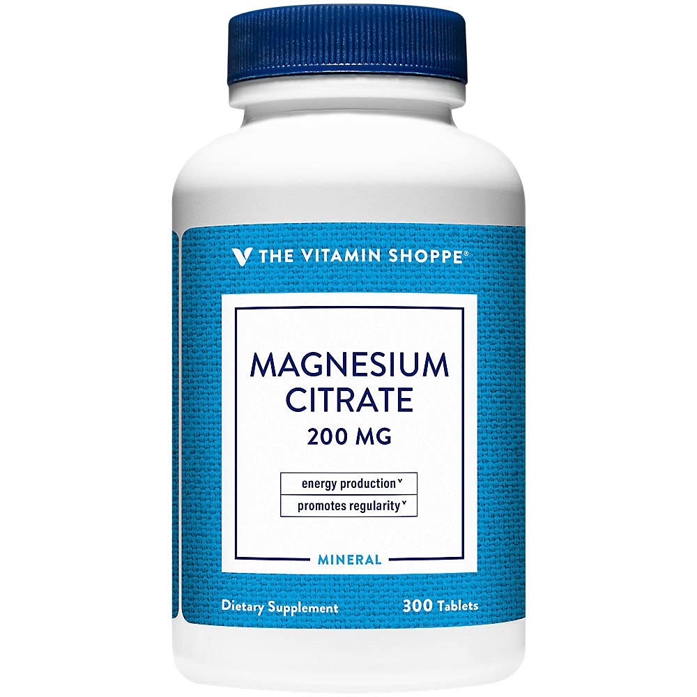 The Vitamin Shoppe Magnesium Citrate 200 mg Tablets, 300 Count