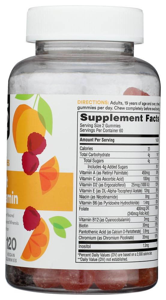 365 by Whole Foods Market Adult Multivitamin Gummy 120 Count