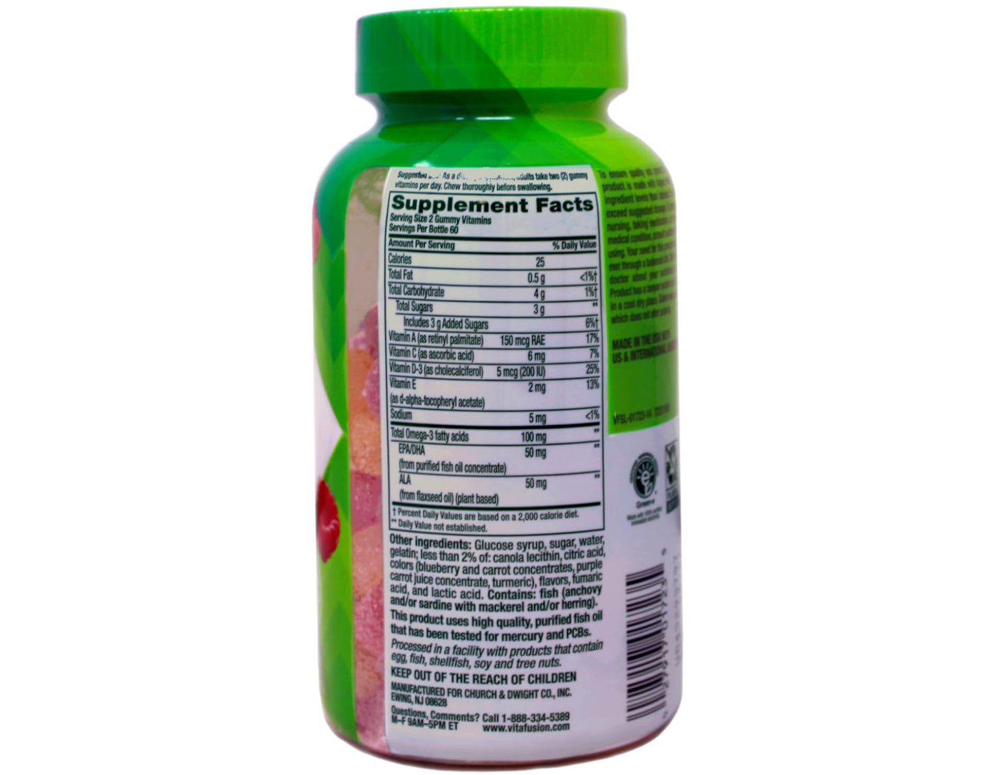 Vitafusion Omega-3 Gummies 240 Count