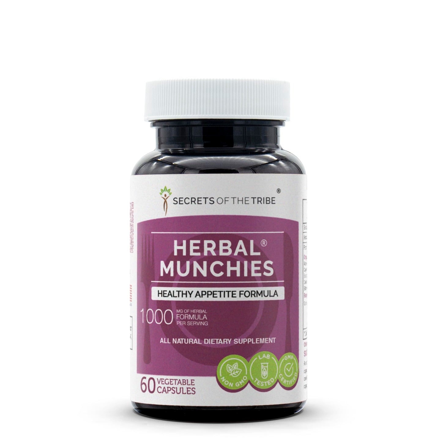 Secrets of the Tribe Herbal Munchies Capsules, 60 Count