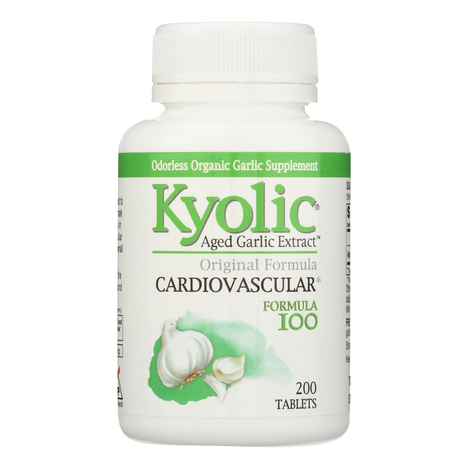 Kyolic Formula 100 Aged Garlic Extract Tablets, 600 Count