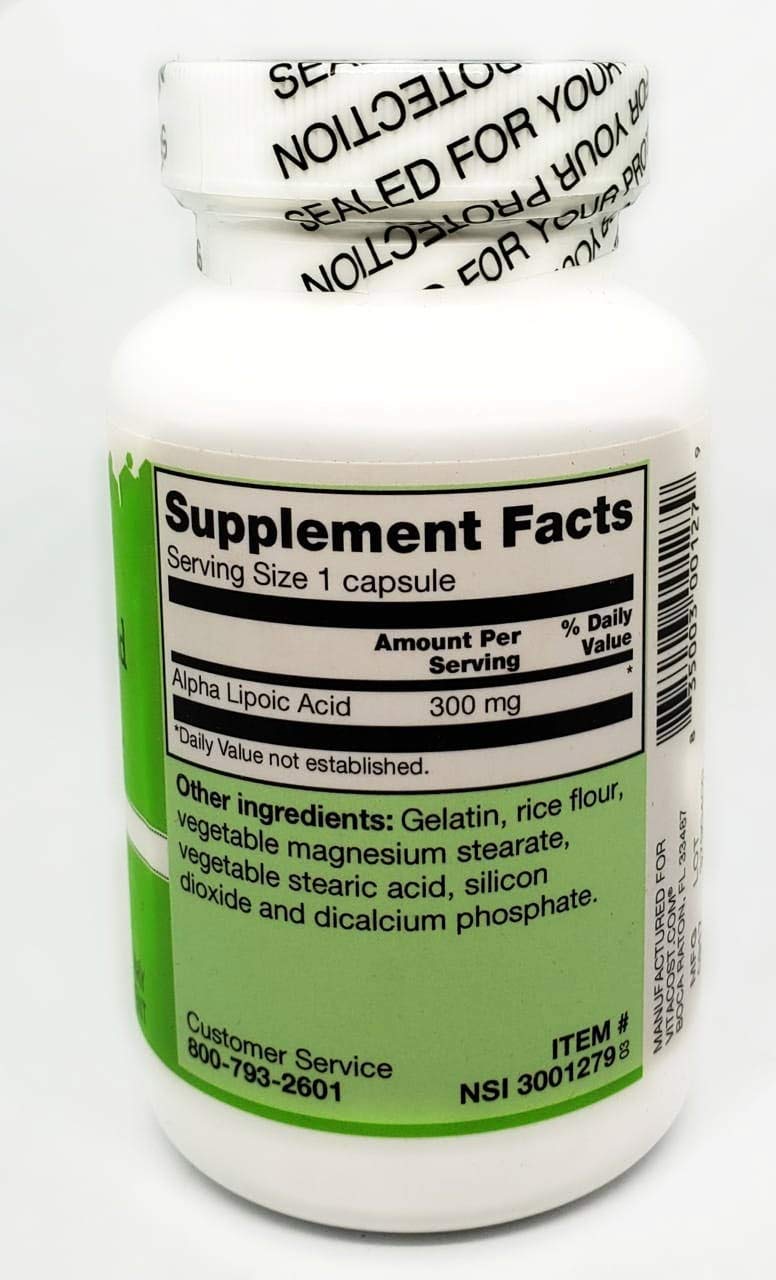 Vitacost Brand Alpha Lipoic Acid 300 mg Capsule, 120 Capsules