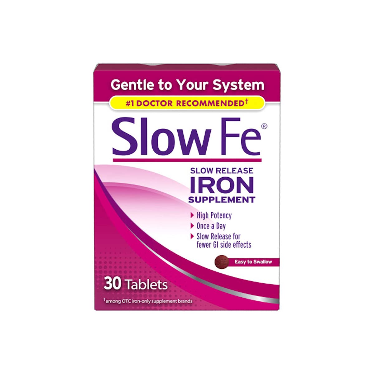 Slow Fe Iron Supplement Tablets 30 Count