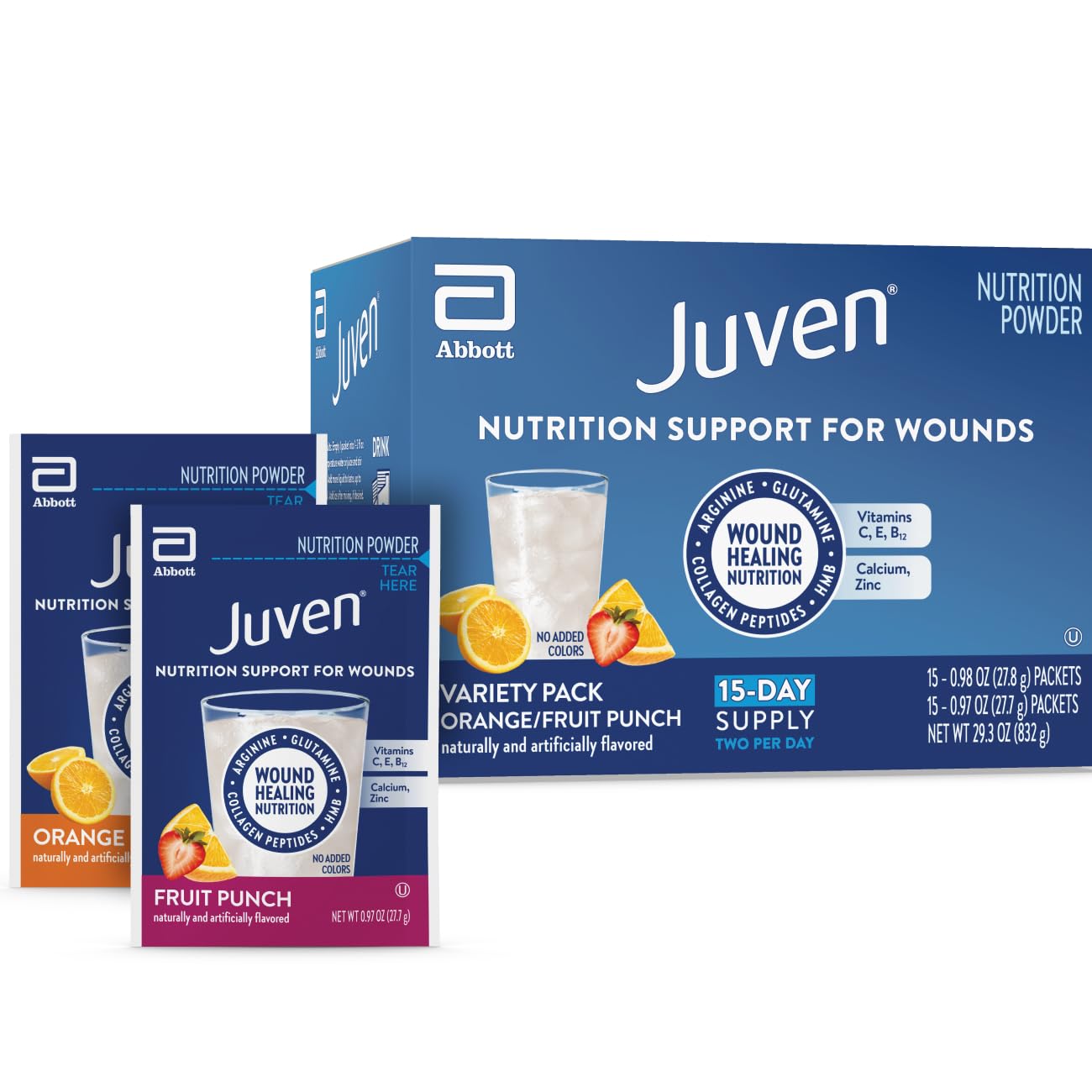 Juven Nutrition Support for Wound Healing Powder, 30 Count