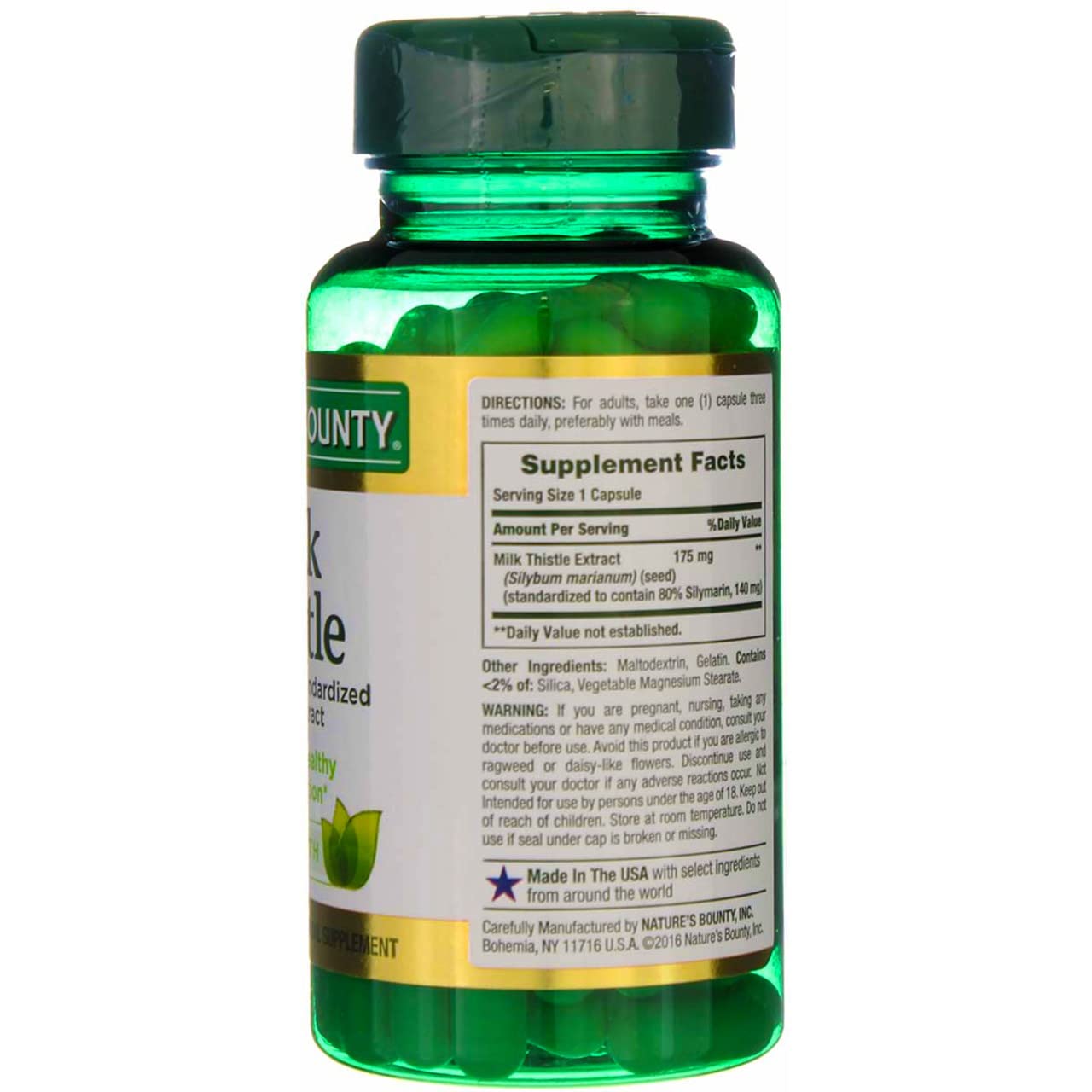 Nature's Bounty Milk Thistle Capsules, 100