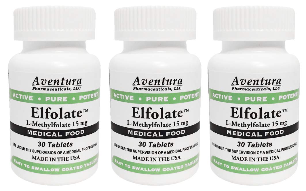 ELFOLATE L-Methylfolate 15mg Tablet, 90 Count