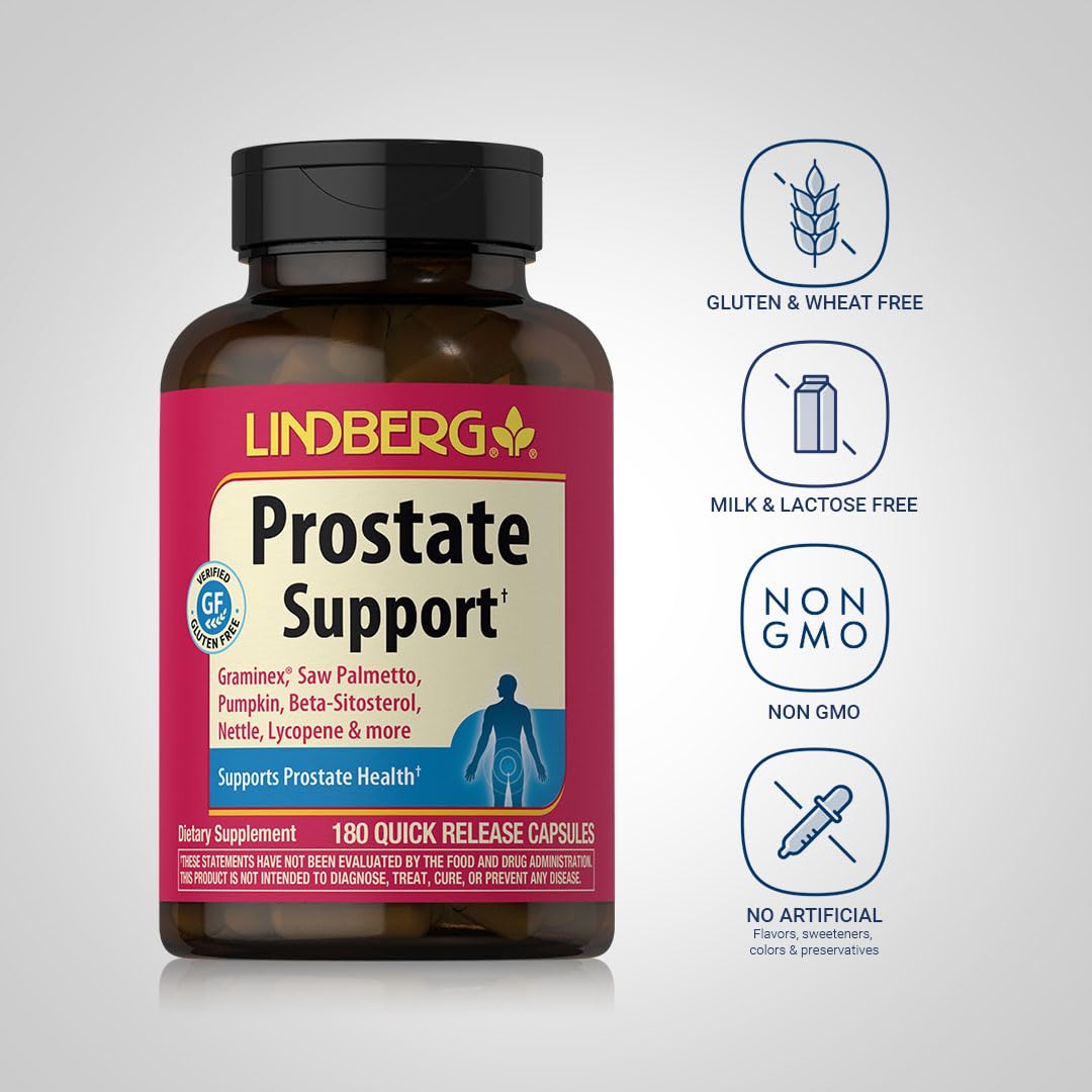 Lindberg Prostate Supplement for Men Capsule 180 Count