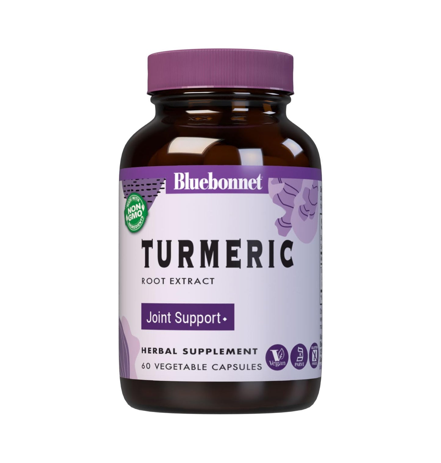 BlueBonnet Turmeric Root Extract Capsules, 60 Count