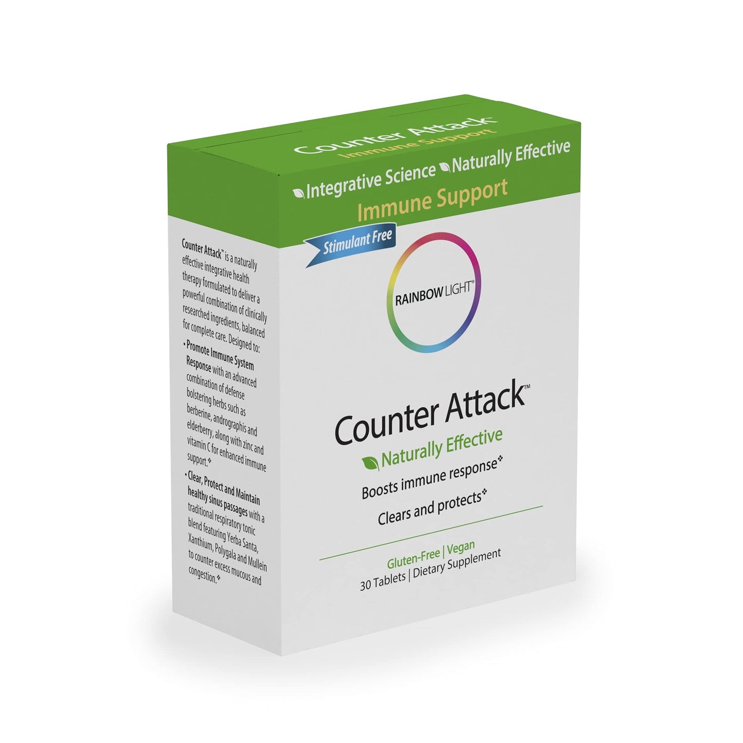 Rainbow Light Counter Attack Vitamin C and Zinc Supplement Tablet, 30 Tablets