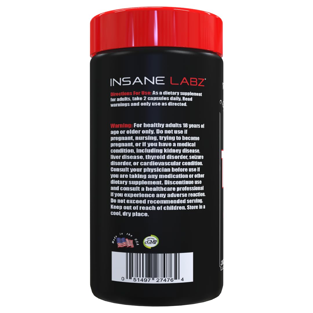 Insane Labz Tribulus Terrestris Extract 750mg Capsules, 120 Count