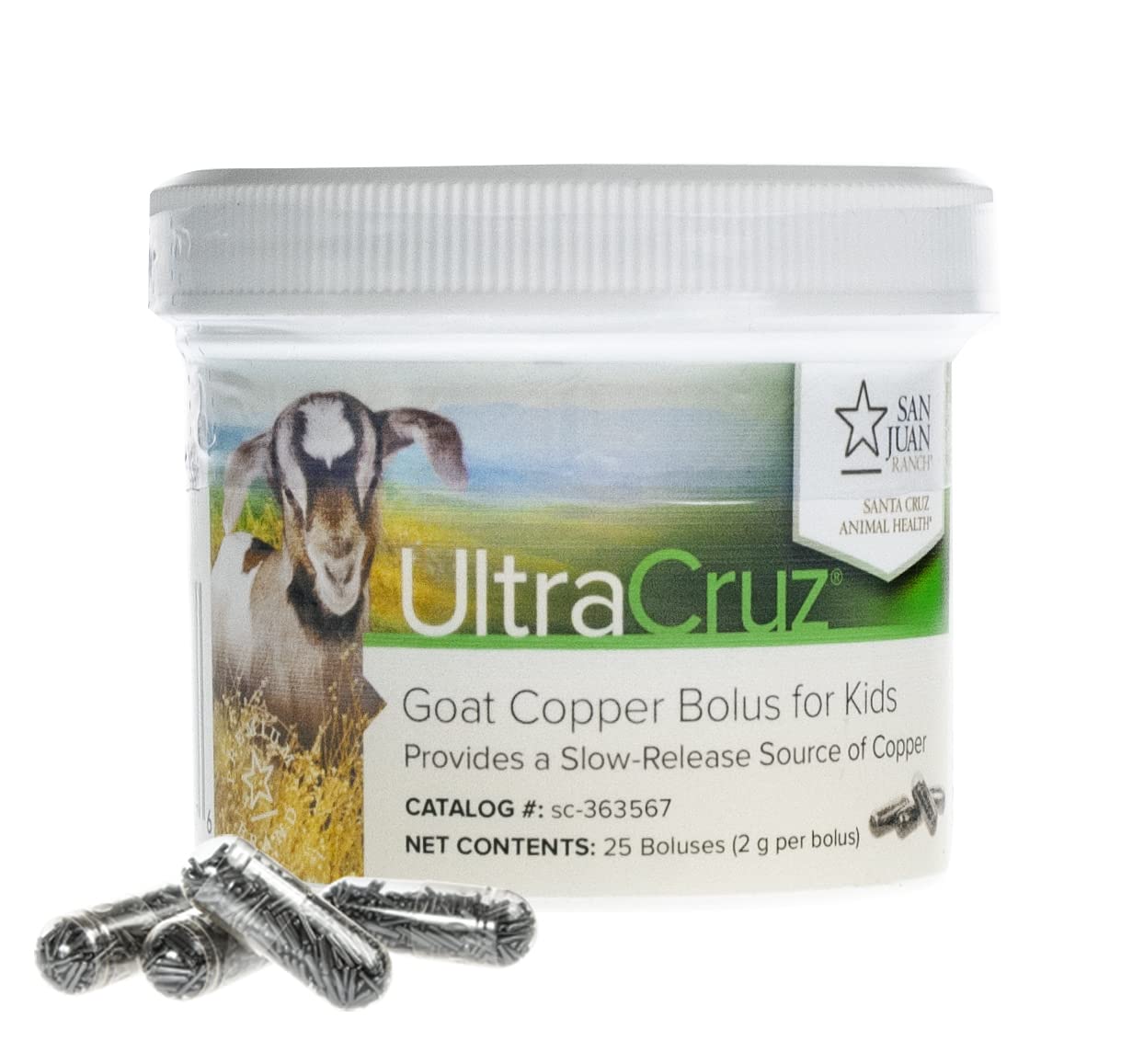 UltraCruz Goat Copper Bolus Supplement for Kids Capsule, 25 Count