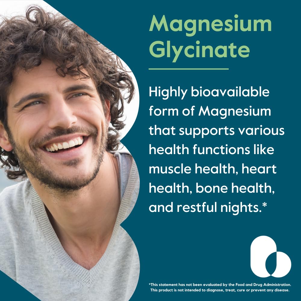 BESTVITE Magnesium Glycinate 400mg per Serving, Capsules, 240 Count