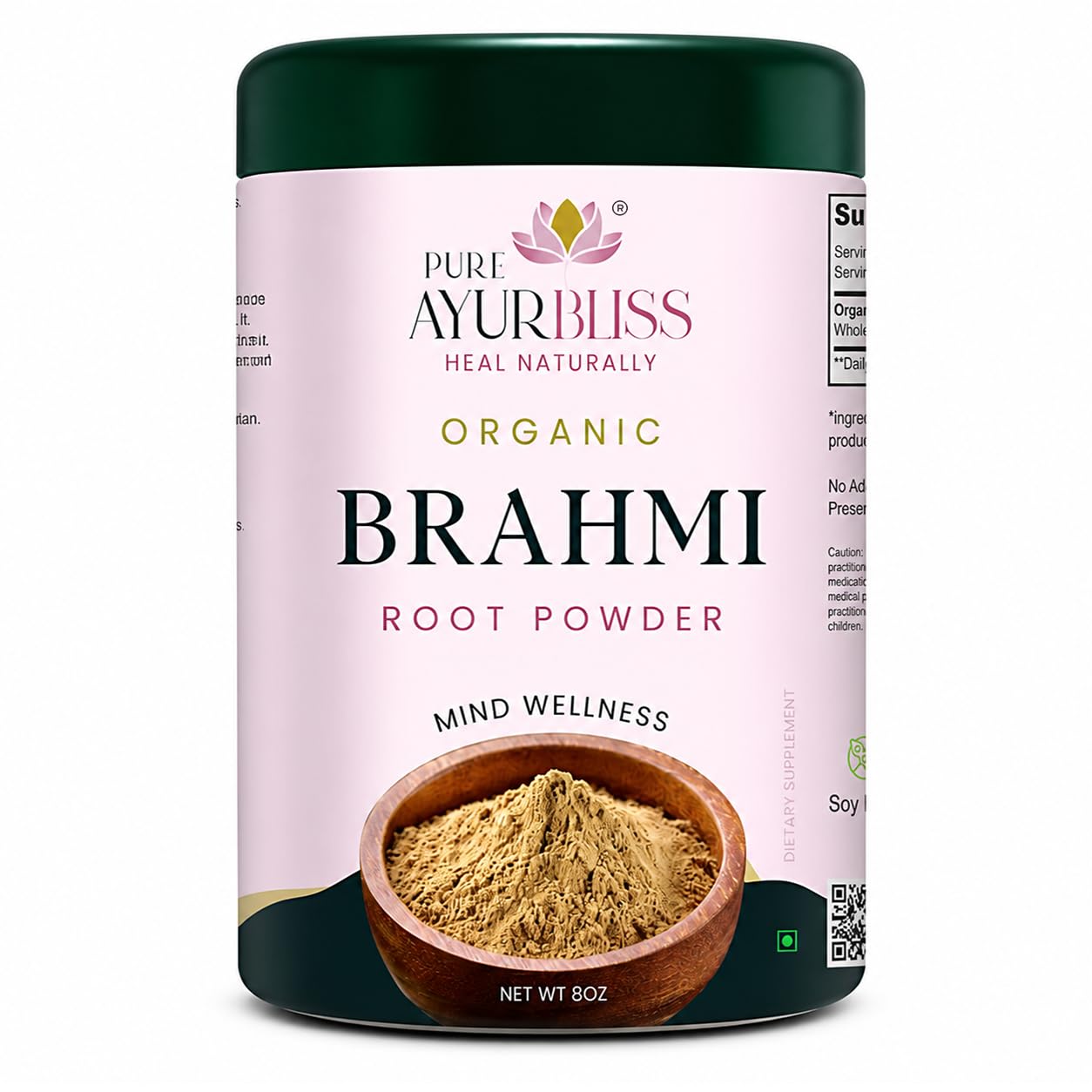 PureAyurbliss Brahmi Powder 8 oz