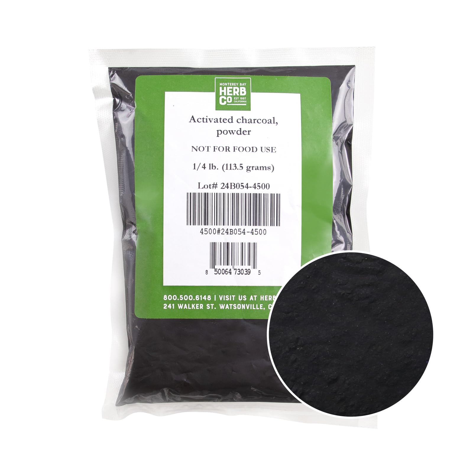 Monterey Bay Herb Co Activated Charcoal Powder 4 Ounce