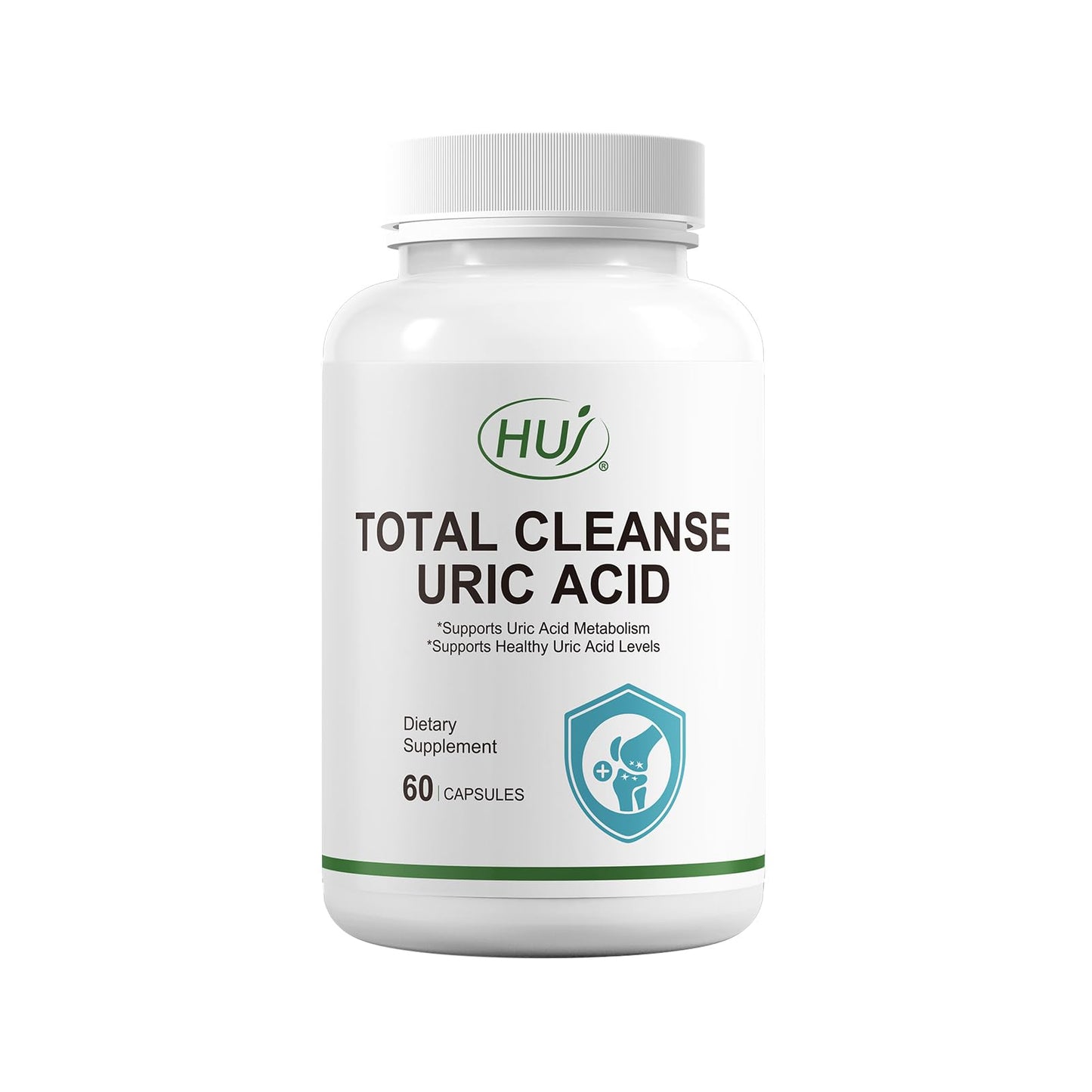 HUJ Total Cleanse Uric Acid Uric Acid Cleanse Supplement with Tart Cherry, Celery Seed, Marine Active 10 and Chrysanthemum Extract Supports Joint and Kidney Health, 60 Capsules