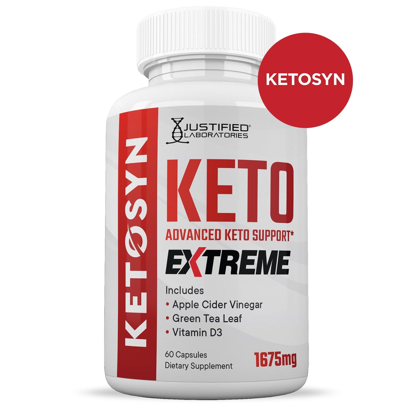 Justified Laboratories Ketosyn Keto ACV Extreme Capsule, 600 Capsules
