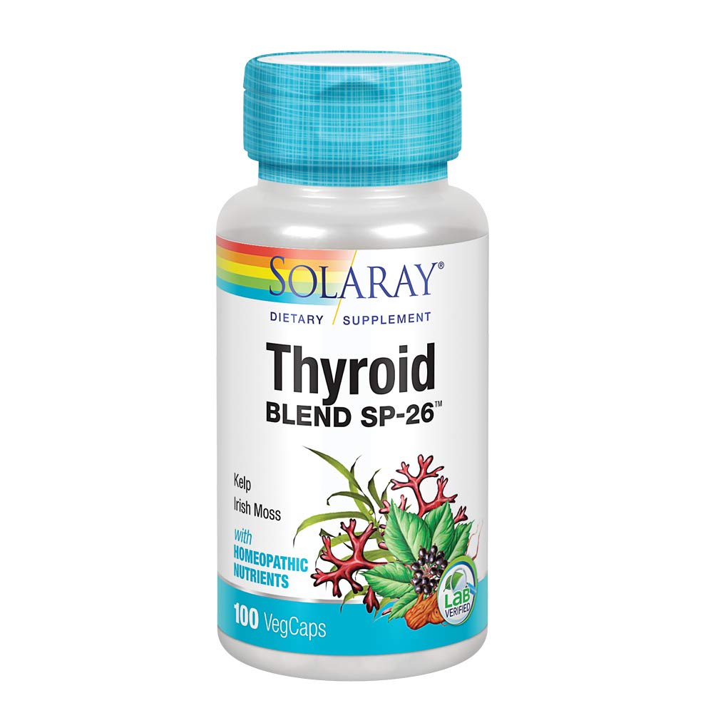 Solaray Thyroid Blend SP-26 Capsules, 100 Count