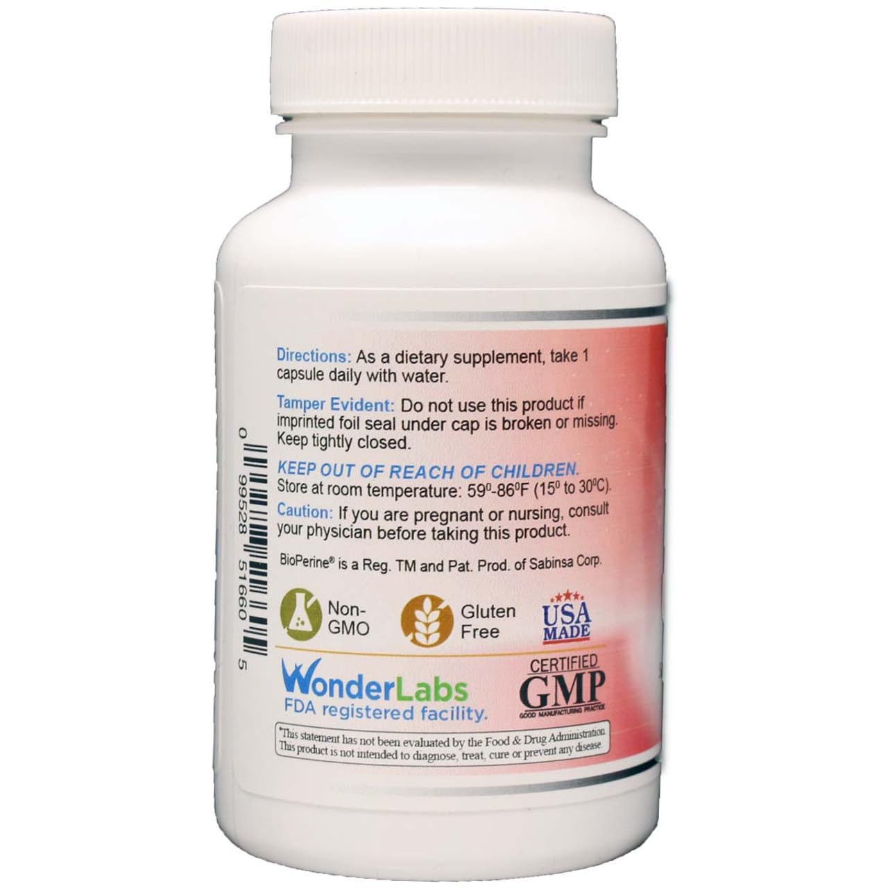 Wonder Laboratories CoQ10 High Absorption with BioPerine Capsules, 120 Capsules