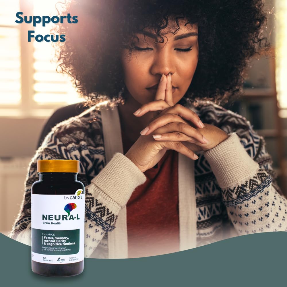 BY CARIOLA Neural-L Natural Brain Support Supplement 60 Capsules