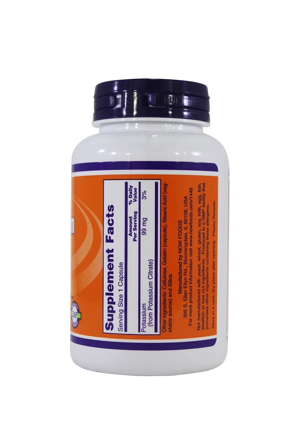 NOW Foods Potassium Citrate Essential Mineral Capsule, 720 Capsules